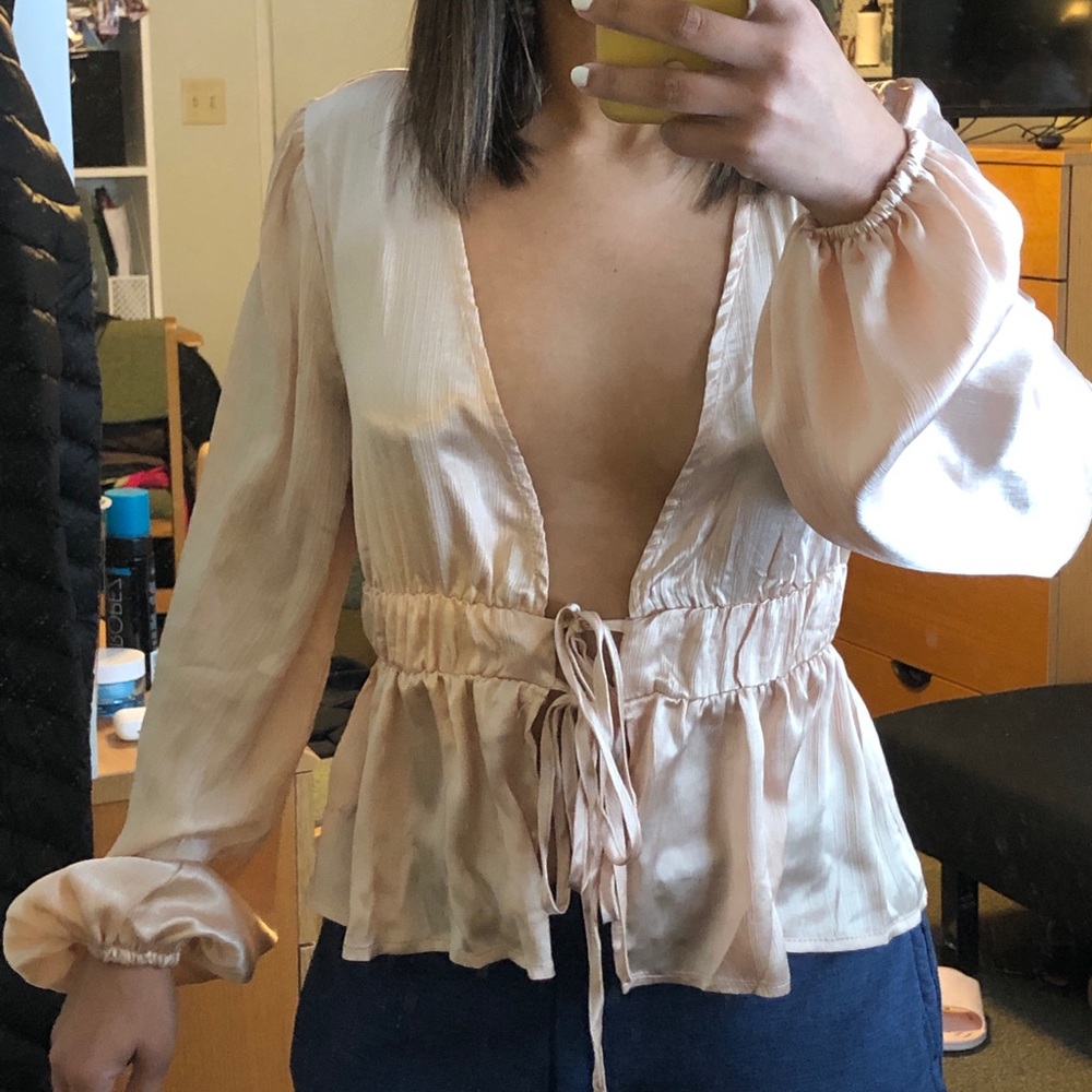 NWT satin blouse